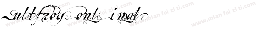 Bullfrog Font Final字体转换